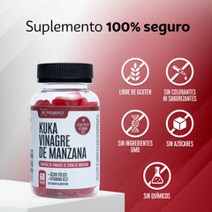 Kuka Vinagre de Manzana 60 gomitas