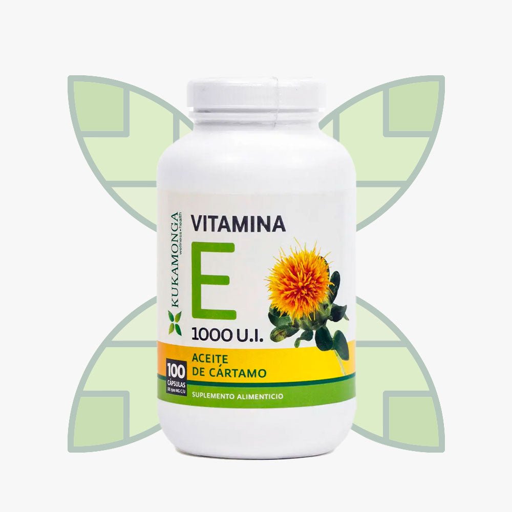 Vitamina E 1000 U.I. 100 Cápsulas Kukamonga - Tienda Kukamonga