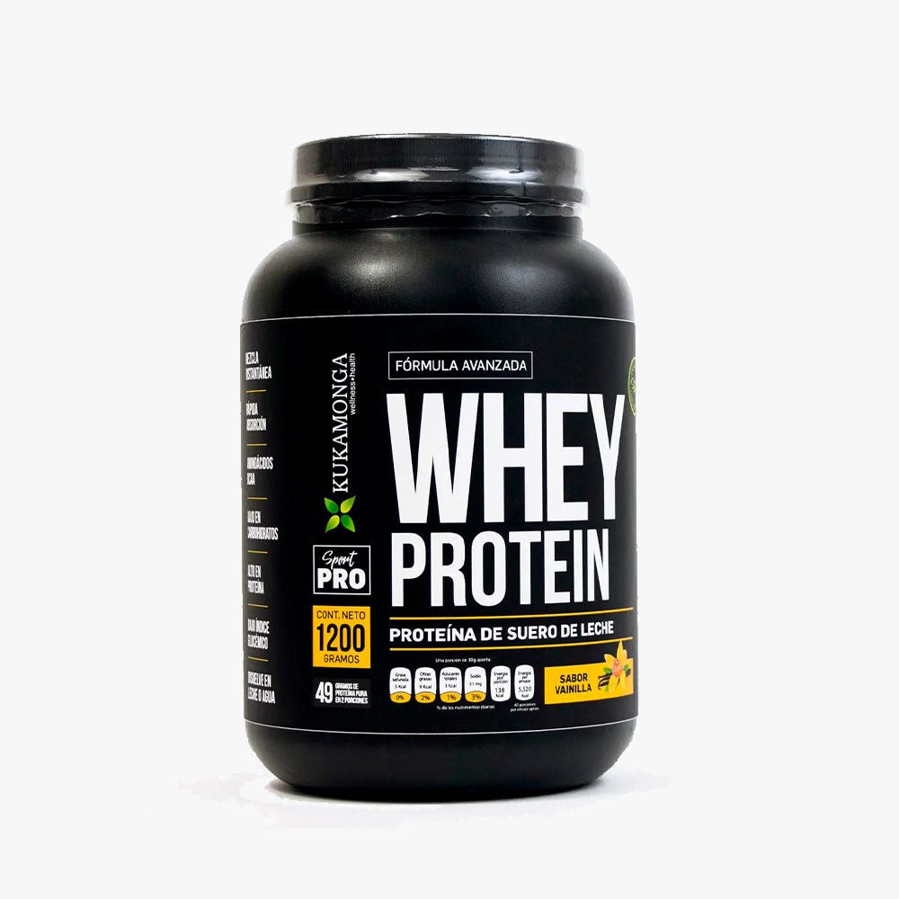 Whey Protein Vainilla 1200 gr Kukamonga - Tienda Kukamonga