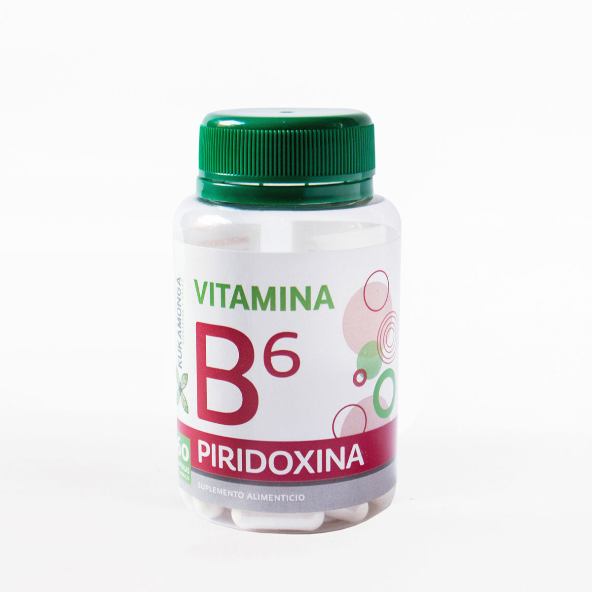 Vtamina B6 Piridoxina 60 Cápsulas Kukamonga