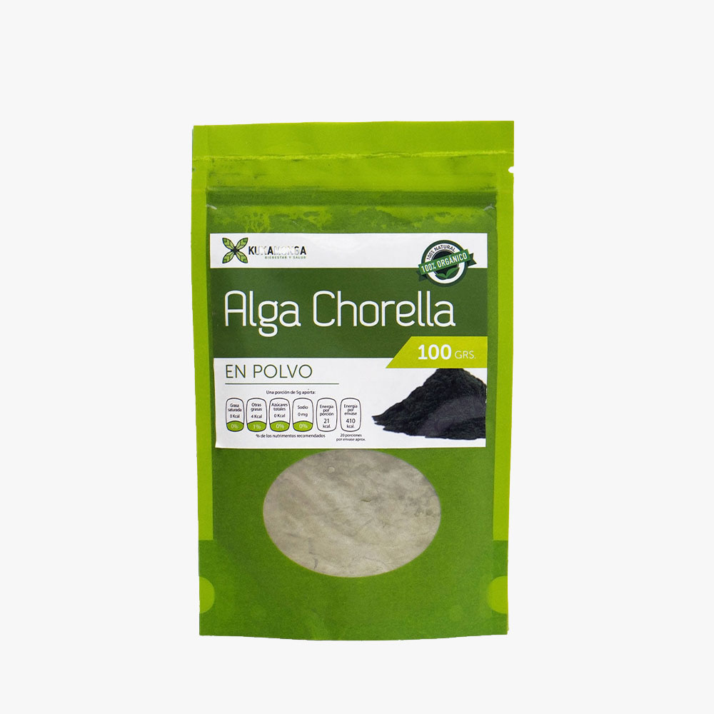 Alga Chlorella en Polvo 100 gr Kukamonga