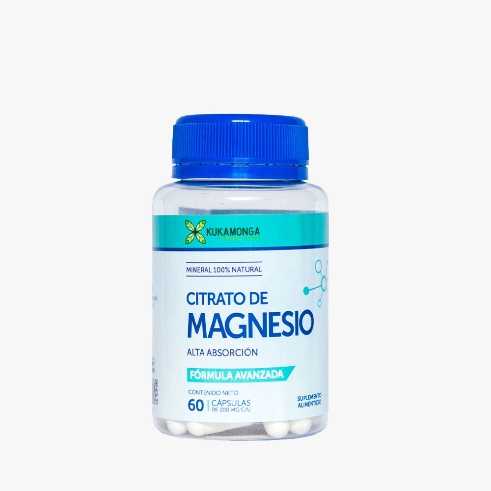 Citrato de Magnesio 60 cápsulas Kukamonga