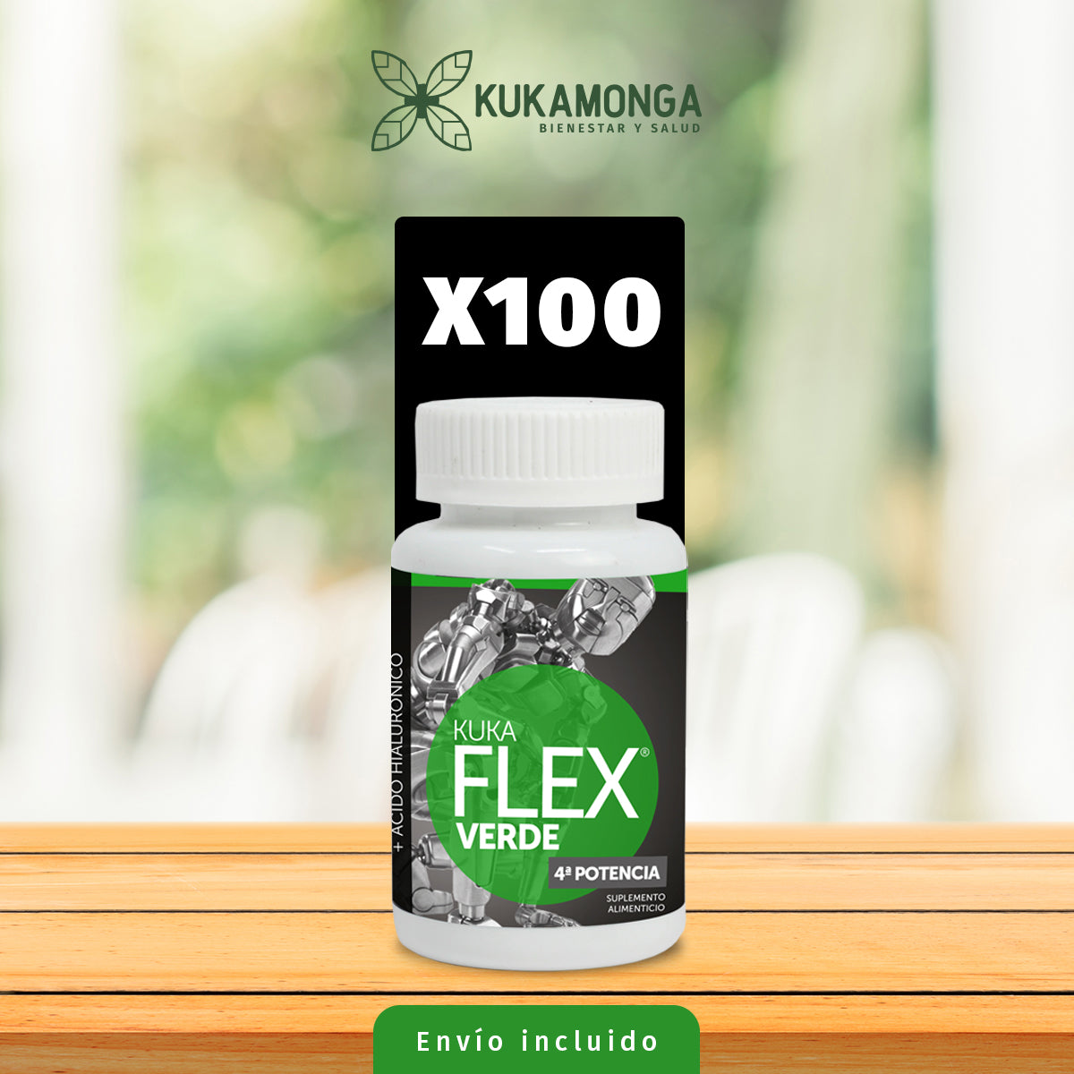 Paquete de 100 Kuka Flex Verde (30 Tabletas) – Kukamonga