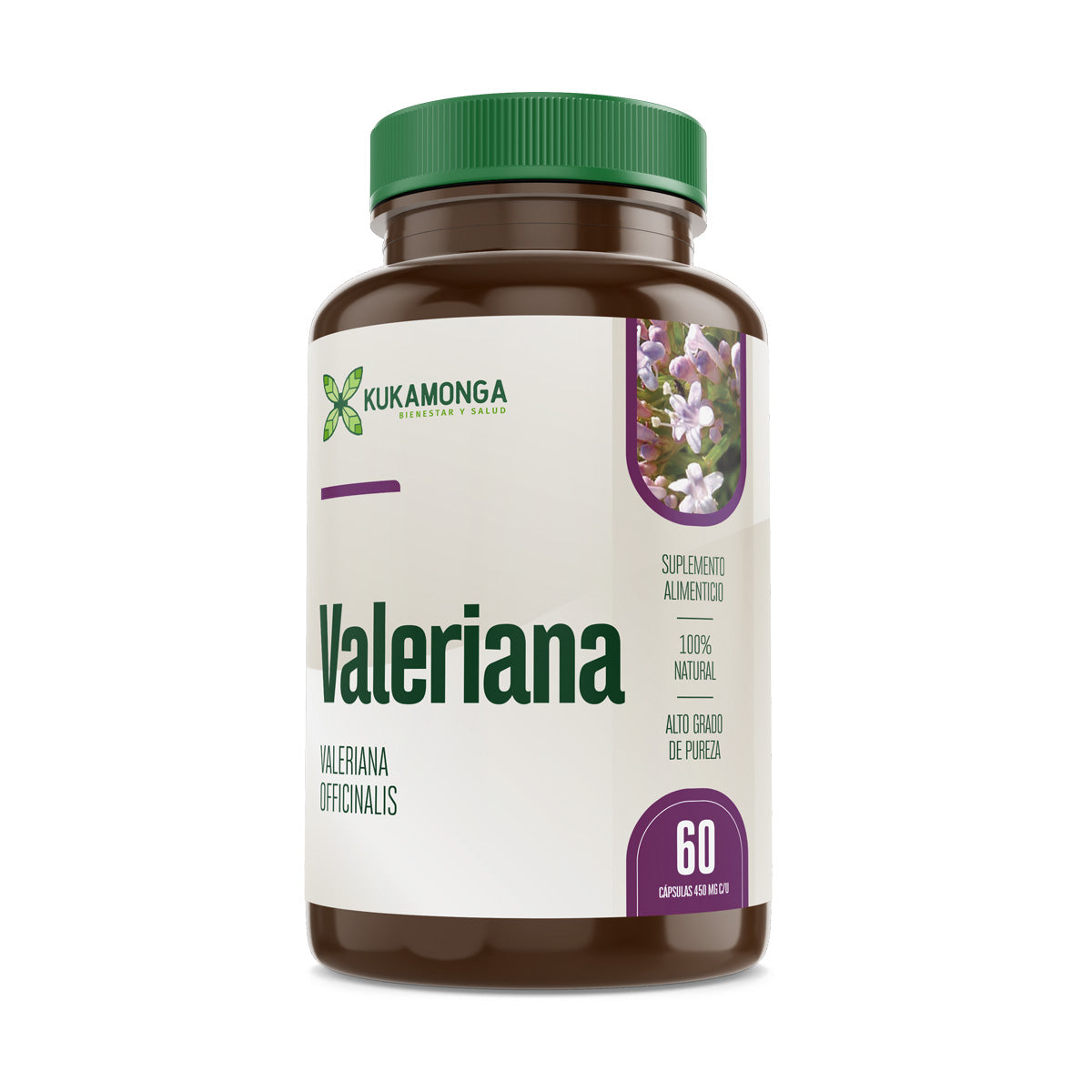 Valeriana – 60 Cápsulas – Kukamonga