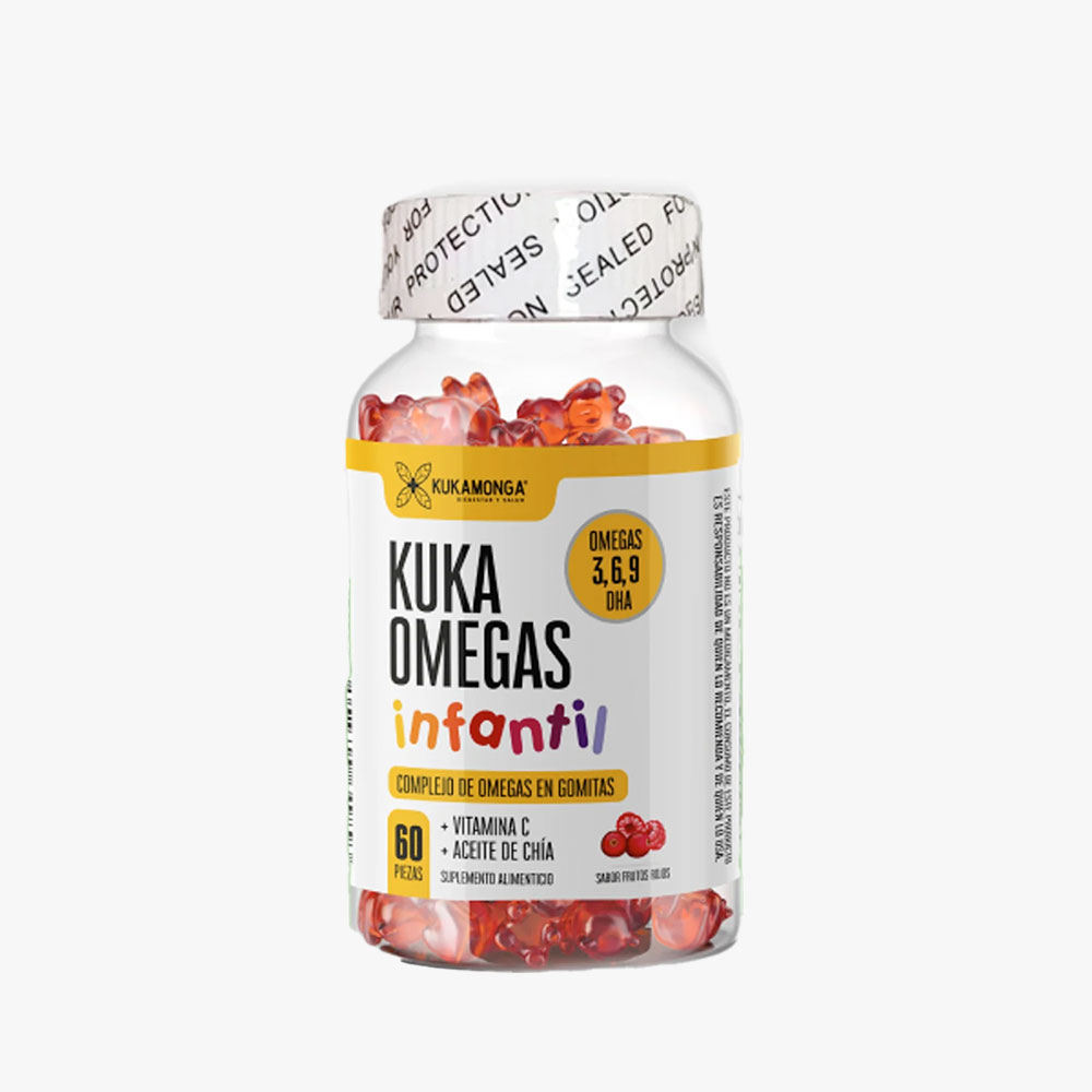 Kuka Omegas Infantil – 60 gomitas frutos
