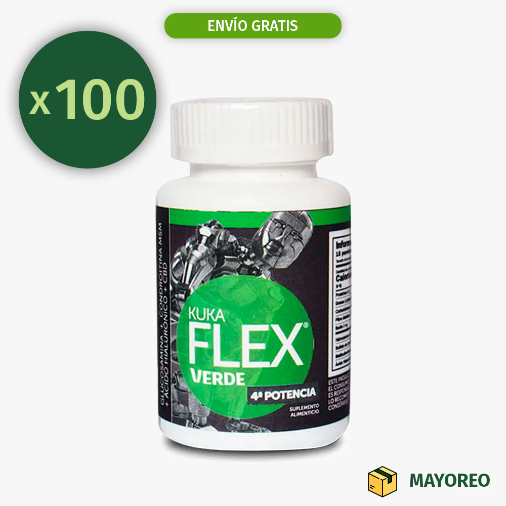 Paquete de 100 Kuka Flex Verde (30 Tabletas) – Kukamonga