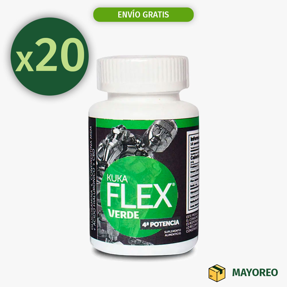 Paquete de 20 Kuka Flex Verde (30 Tabletas) – Kukamonga